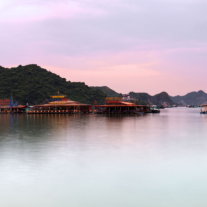 Vietnam, Cat Ba island, Sunset